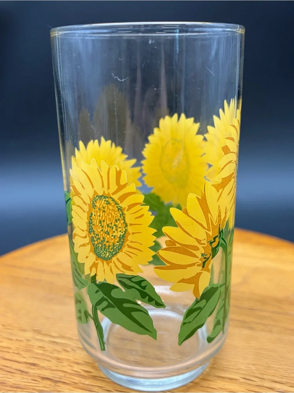 Libbey vintage sunflower